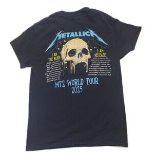 Metallica Band 2025 Tour shirt M72 Grim Reaper Back Dates